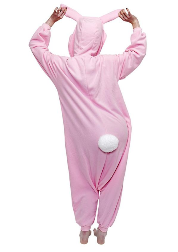 Pink Rabbit Onesie Adult Onesie Animal Onesie Kigu