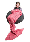 Mermaid Tail Blanket -Seashell Pink